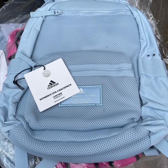 Adidas® Women's VFA Backpack w/ 15-Inch Laptop Sleeve Wonder Blue Adidas OG NEW! - Picture 9 of 10